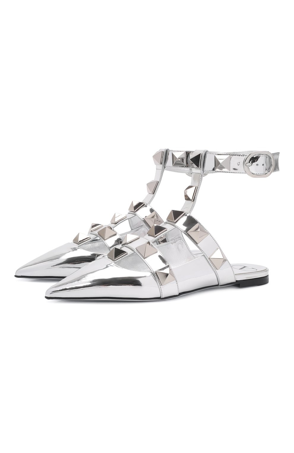 Кожаные балетки roman stud VALENTINO, арт. XW2S0BY5/BAI, фото 1