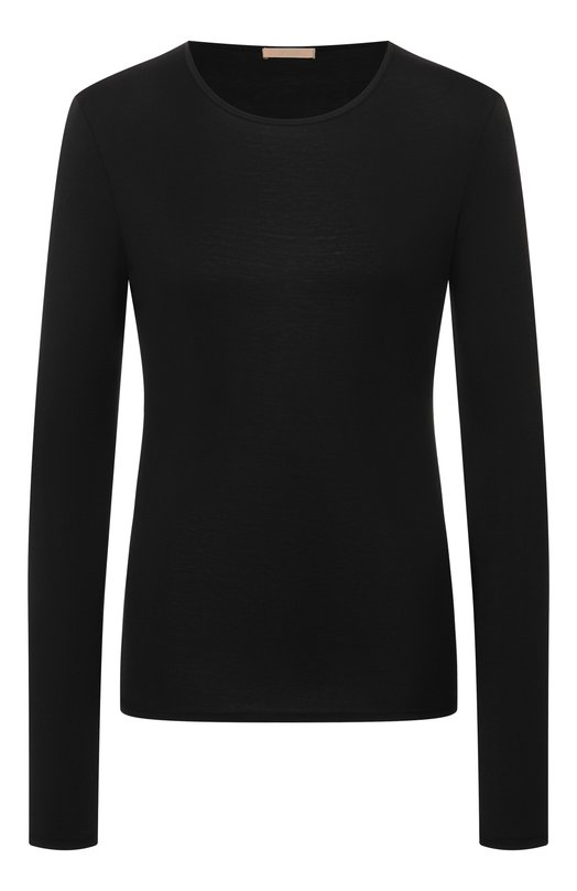 Лонгслив из шелка и хлопка 12 STOREEZ 135743 Чёрный 135743