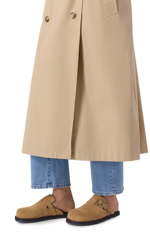 Замшевые сабо Moschino MA10152G10/ME0 Бежевый  MA10152G10/ME0 Фото 2