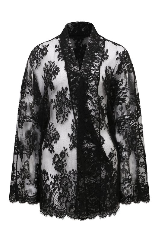 Хлопковая блузка Dolce & Gabbana F5P76T/HLMQM Чёрный F5P76T/HLMQM