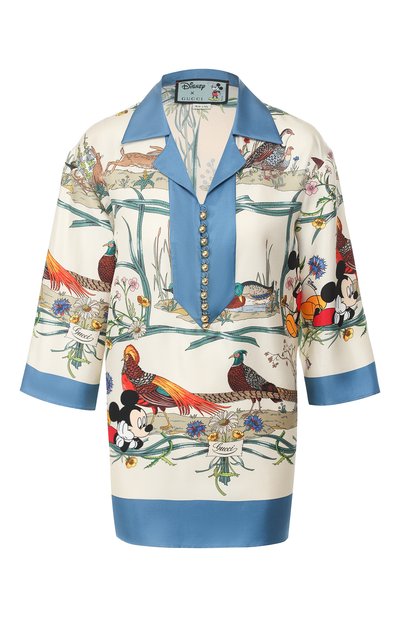 Шелковая рубашка disney x gucci GUCCI, арт. 596712/ZAD00, фото 1