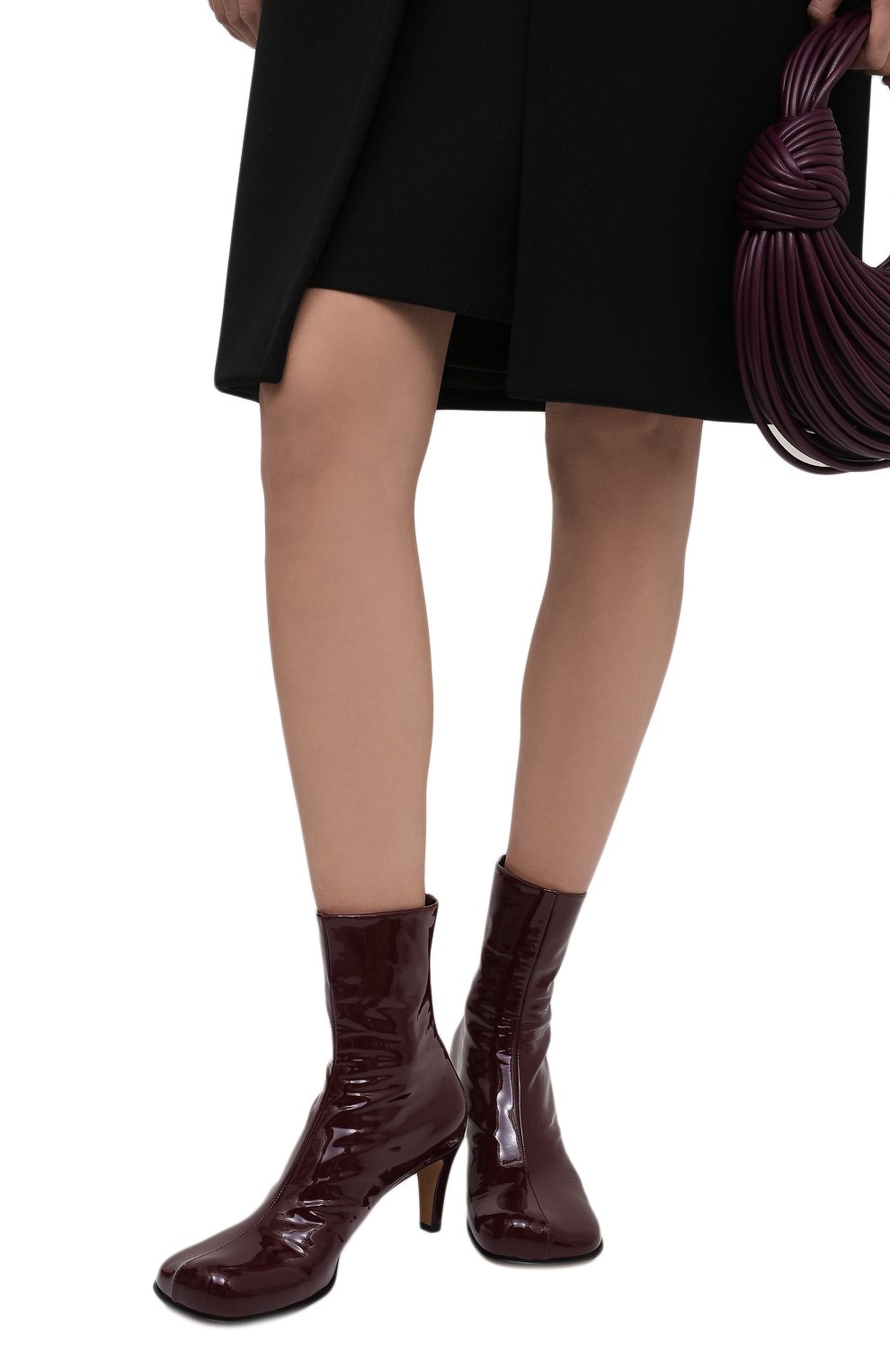 Кожаные ботильоны the block BOTTEGA VENETA, арт. 667208/V10M0, фото 2