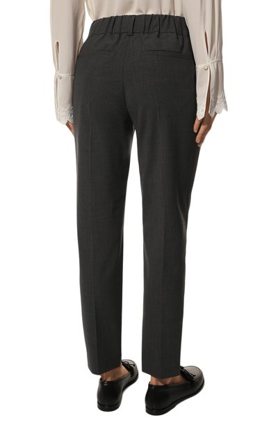Шерстяные брюки BRUNELLO CUCINELLI, арт. 221M0W07P6818, фото 4