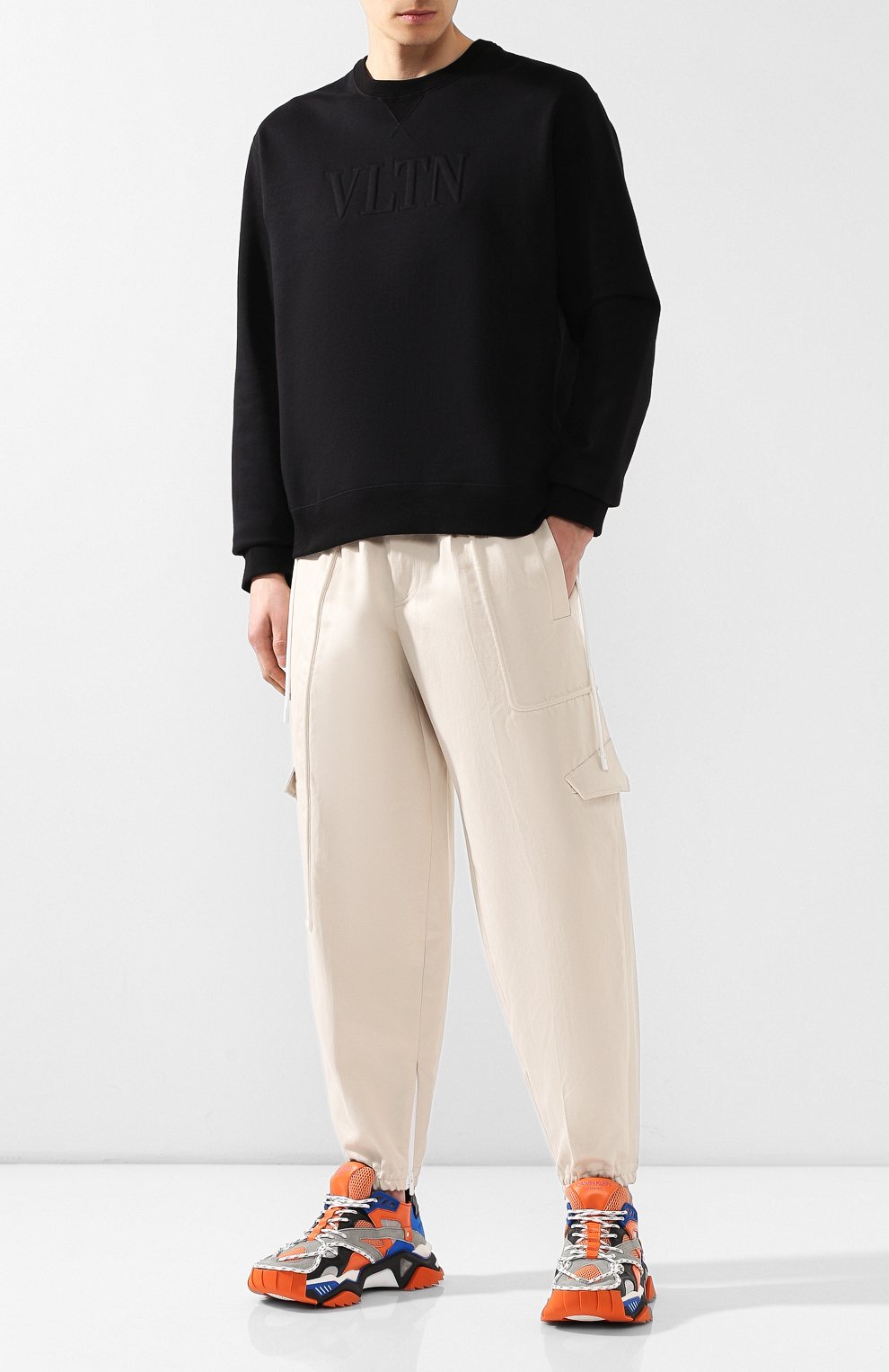 Хлопковый свитшот VALENTINO, арт. RV3MF02DXCQ, фото 2