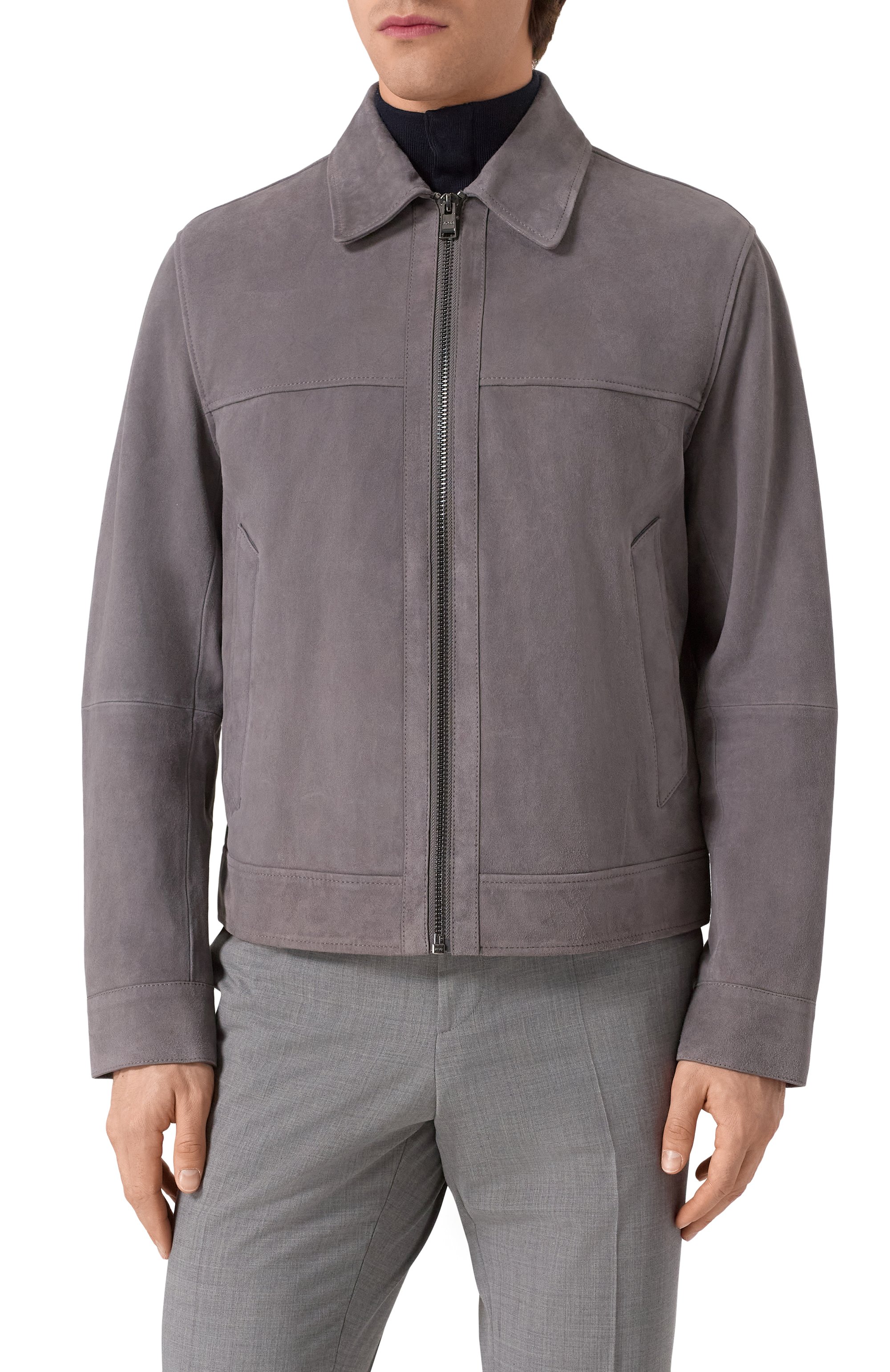 Замшевая куртка BOSS, арт. 50528014, фото 3