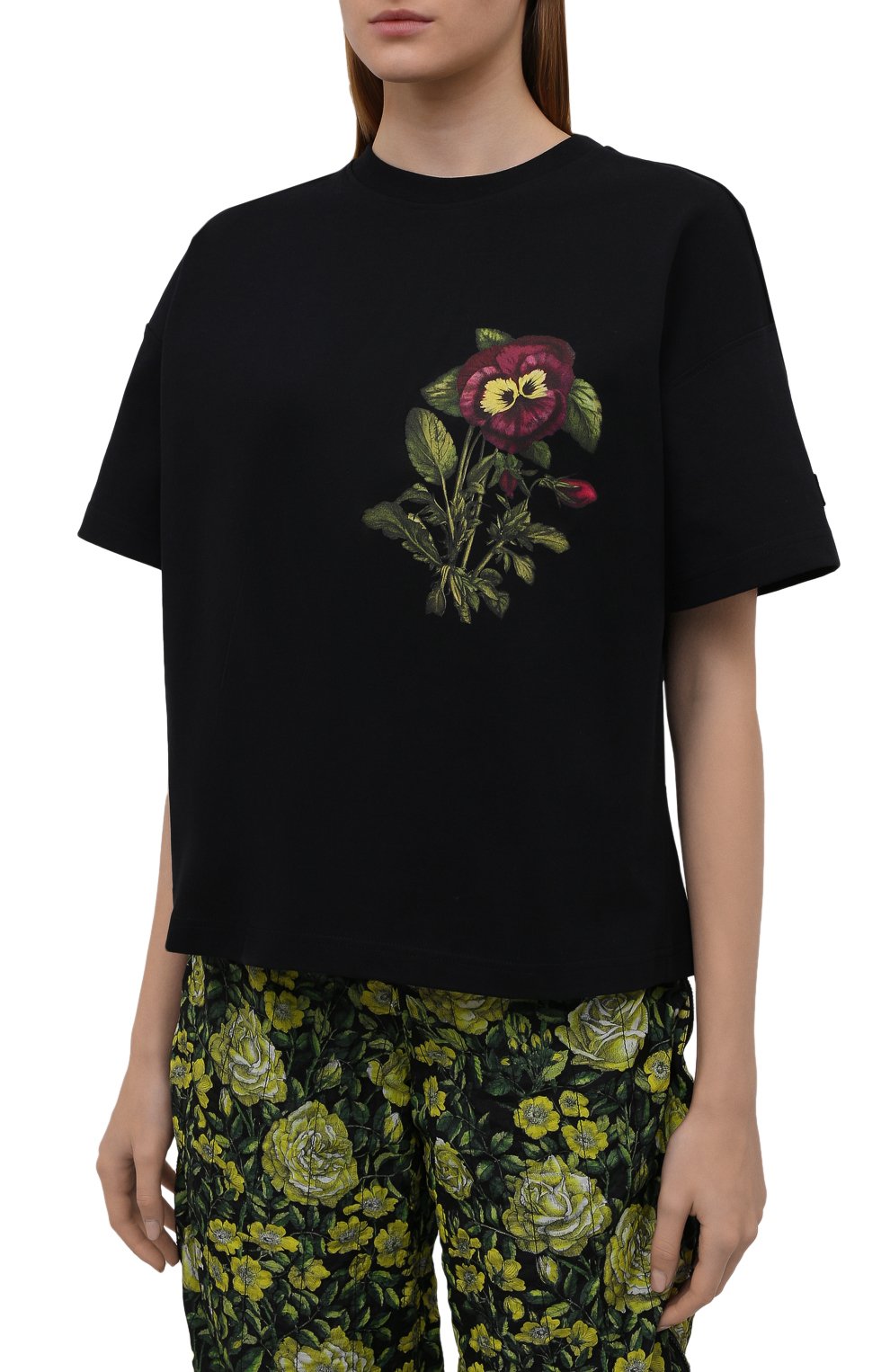 Хлопковая футболка KENZO черного цвета по цене 18200 руб., арт. FB62TS6944SB, фото 3 Хлопковая футболка KENZO, арт. FB62TS6944SB, фото 3