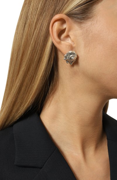 Серьги conch shell MS. MARBLE серебряного цвета по цене 17500 руб., арт. MM-ECS, фото 2 Серьги conch shell MS. MARBLE, арт. MM-ECS, фото 2