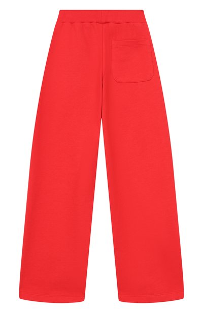 Хлопковые брюки BALMAIN красного цвета по цене 23900 руб., арт. BZ6A70, фото 2 Хлопковые брюки BALMAIN, арт. BZ6A70, фото 2