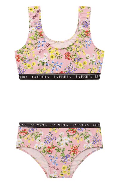 Раздельный купальник LA PERLA розового цвета по цене 13050 руб., арт. 77601/8A-14A, фото 1 Раздельный купальник LA PERLA, арт. 77601/8A-14A, фото 1