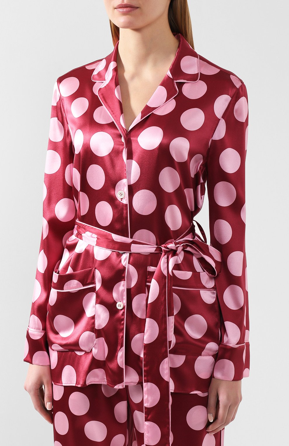 Шелковая блузка DOLCE & GABBANA, арт. F5I89T/FSAZF, фото 3