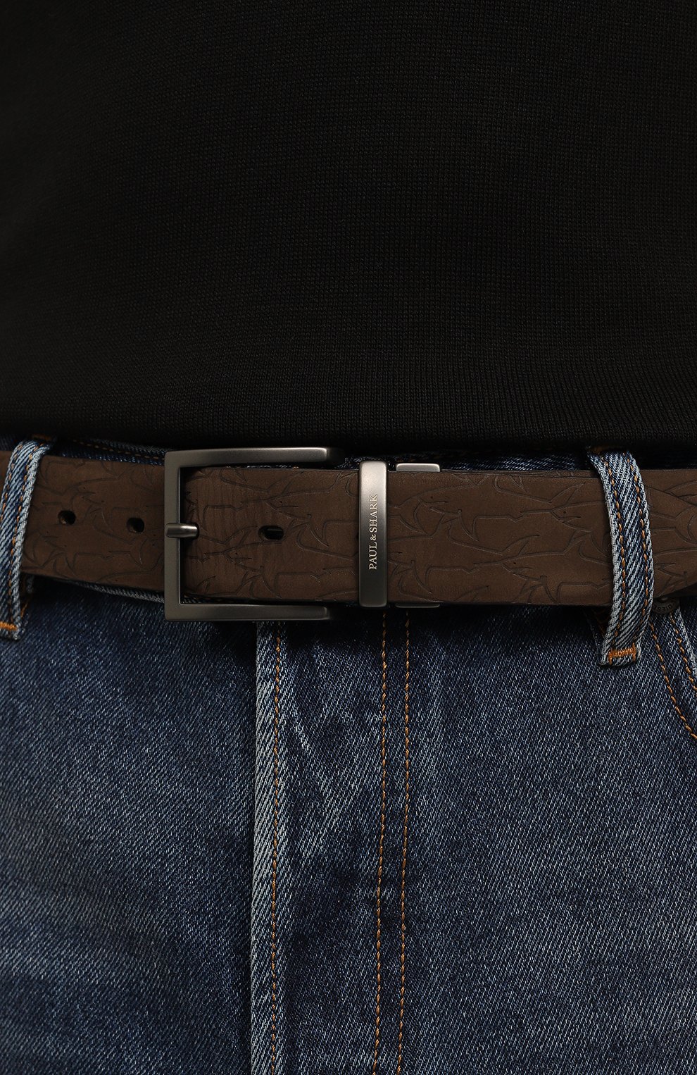 Кожаный ремень PAUL&SHARK, арт. 13316006, фото 2