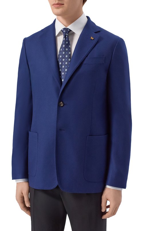 Шерстяной пиджак Colombo GI00251/ZGF/70230-U Синий  GI00251/ZGF/70230-U Фото 3