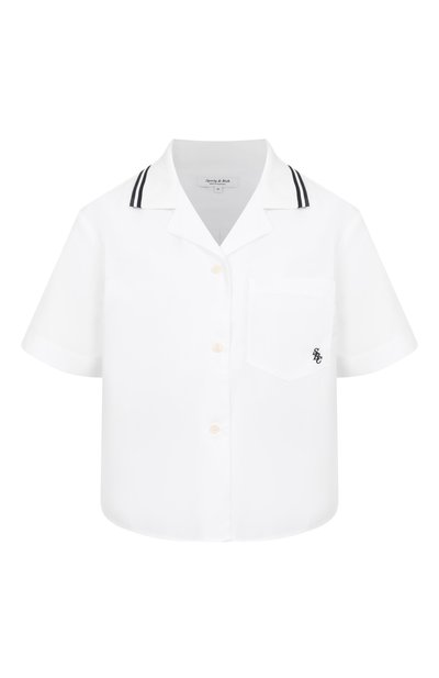 Женская хлопковая рубашка SPORTY AND RICH, арт. SI023602302WH01