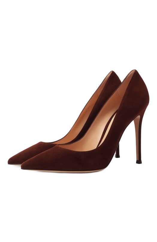 Замшевые туфли Gianvito 105 Gianvito Rossi G28470.15RIC.CAMCH0C Коричневый G28470.15RIC.CAMCH0C