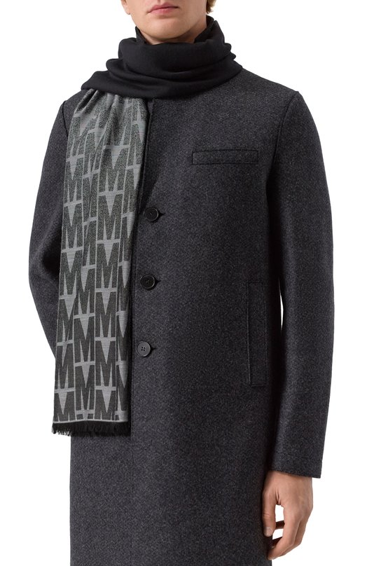 Шарф из вискозы и шерсти Moschino 50231/M5854 Серый  50231/M5854 Фото 2