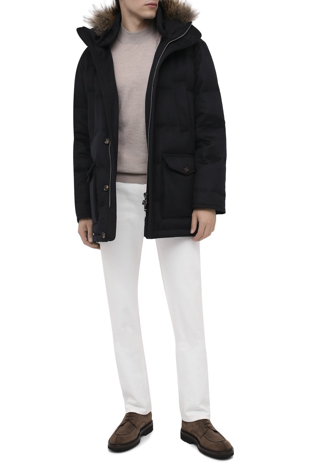 Пуховик KIRED темно-синего цвета по цене 299500 руб., арт. WANIEW6818019001, фото 3 Пуховик KIRED, арт. WANIEW6818019001, фото 3