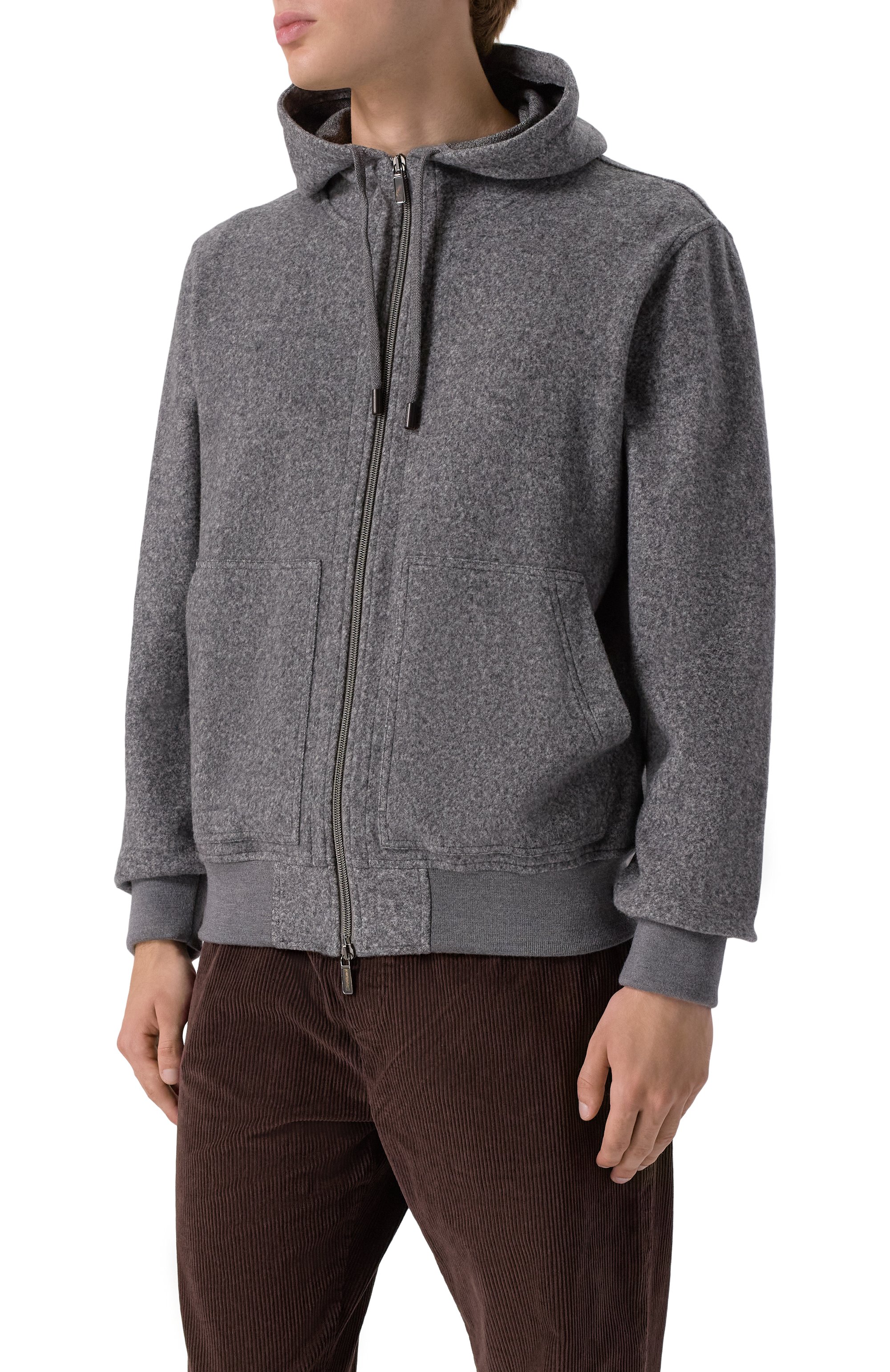 Толстовка из хлопк�а и шерсти CAPOBIANCO, арт. 19M409.FS00., фото 3