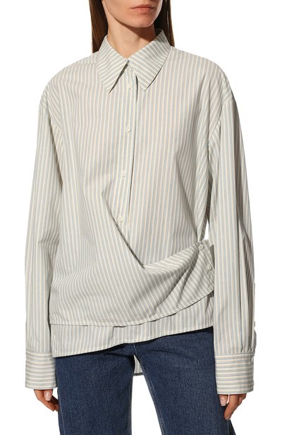 Хлопковая рубашка LOW CLASSIC светло-голубого цвета по цене 34000 руб., арт. L0W22PF_SH02ST, фото 3 Хлопковая рубашка LOW CLASSIC, арт. L0W22PF_SH02ST, фото 3