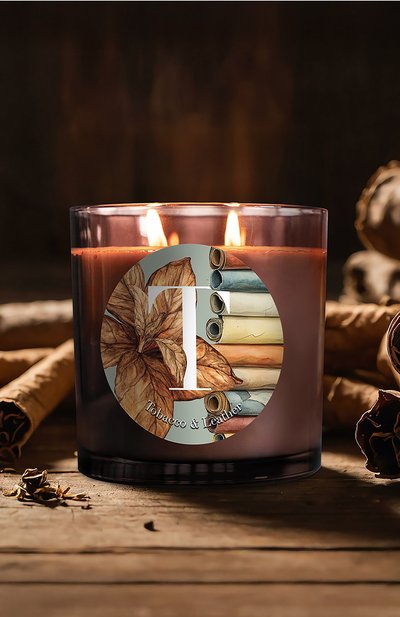 Свеча tabacco & leather (200g) PERNICI, арт. 8001962090582, фото 3