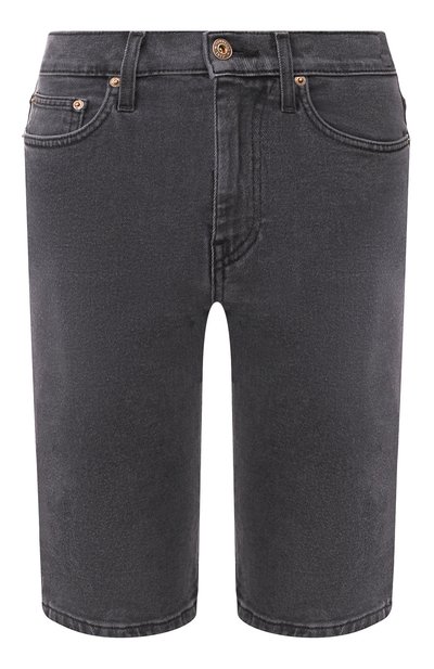 Женские джинсовые шорты NANUSHKA, арт. KIKI_BLACK_STRETCH DENIM