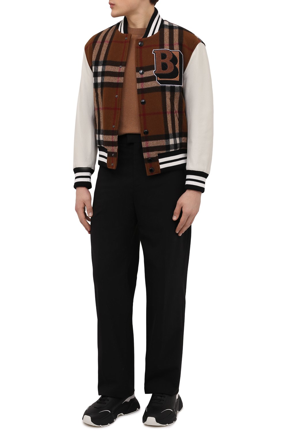 Комбинированный бомбер BURBERRY, арт. 8048691, фото 2