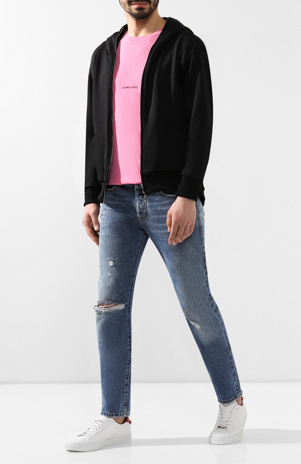 Хлопковая футболка SAINT LAURENT, арт. 557554/YBDV2, фото 2