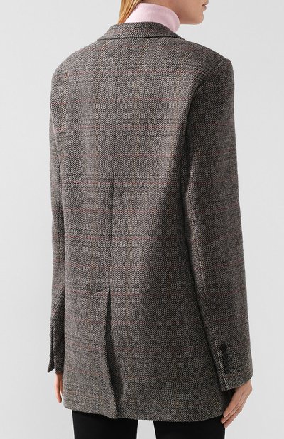 Шерстяной жакет DRIES VAN NOTEN серого цвета по цене 71950 руб., арт. 192-10434-8188, фото 4 Шерстяной жакет DRIES VAN NOTEN, арт. 192-10434-8188, фото 4