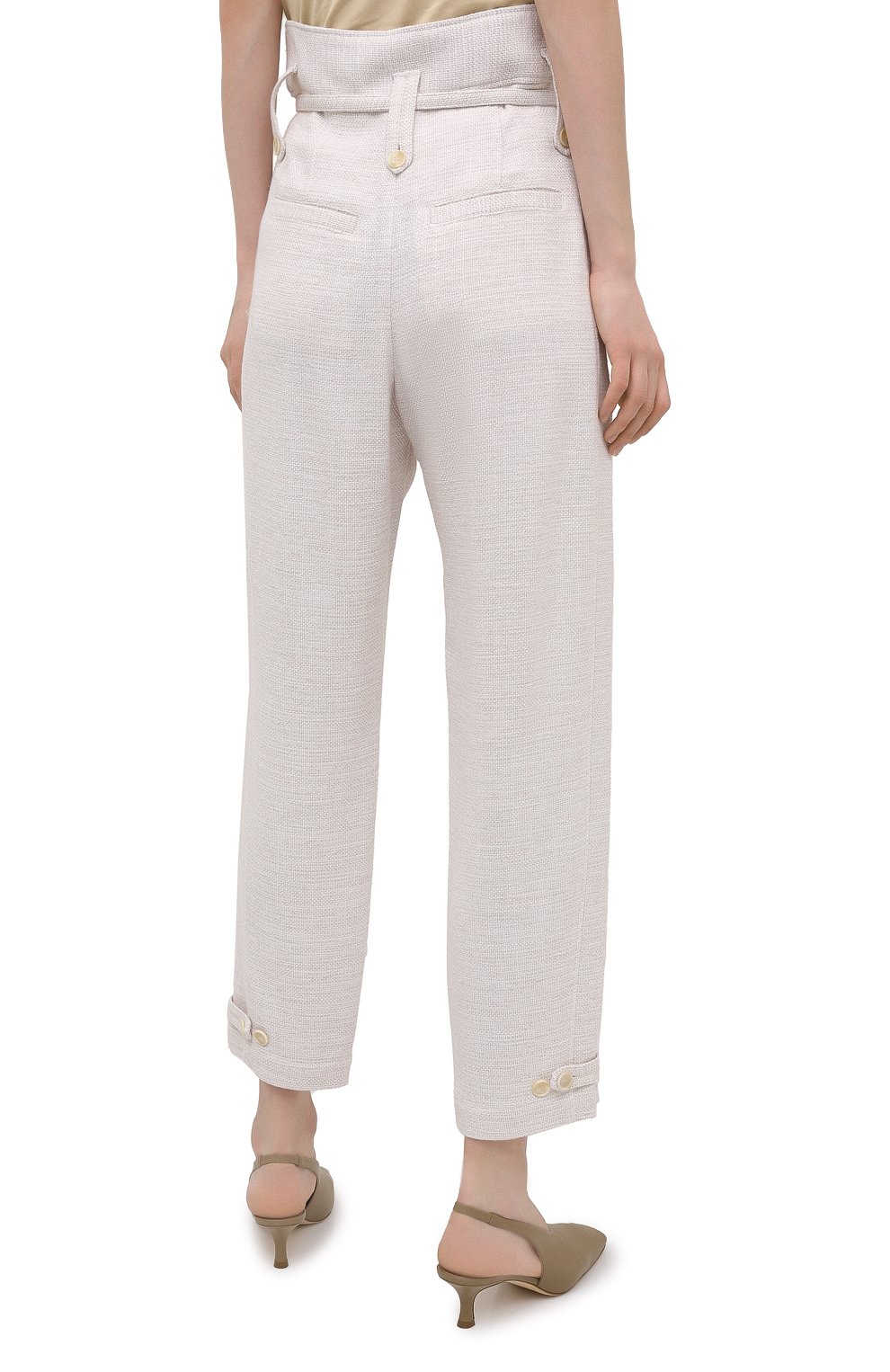 Брюки IRO кремового цвета по цене 43400 руб., арт. WP23M0ST0, фото 4 Брюки IRO, арт. WP23M0ST0, фото 4