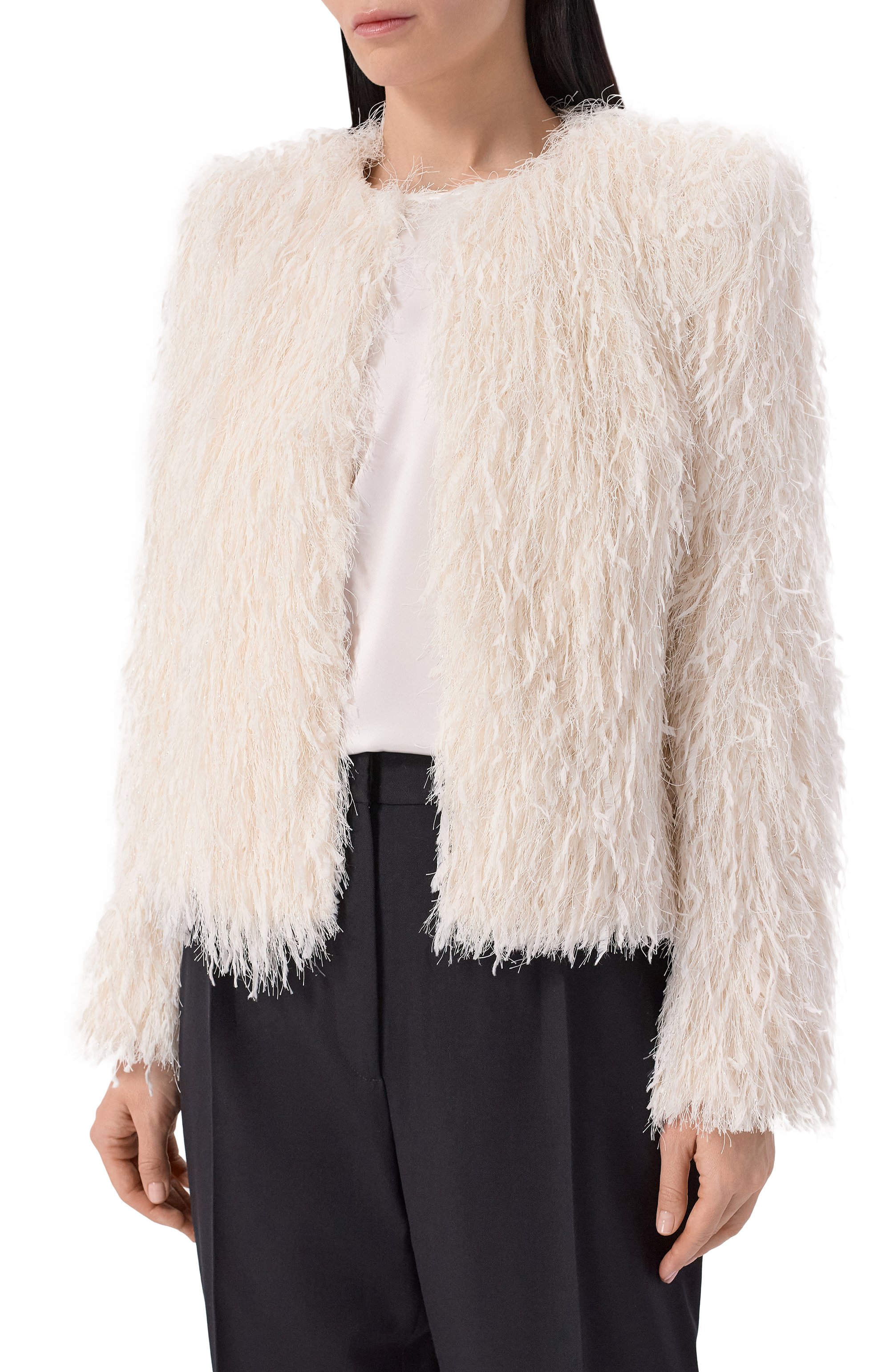 Жакет BALMAIN кремового цвета по цене 369500 руб., арт. GF1SM508/JL40, фото 3 Жакет BALMAIN, арт. GF1SM508/JL40, фото 3