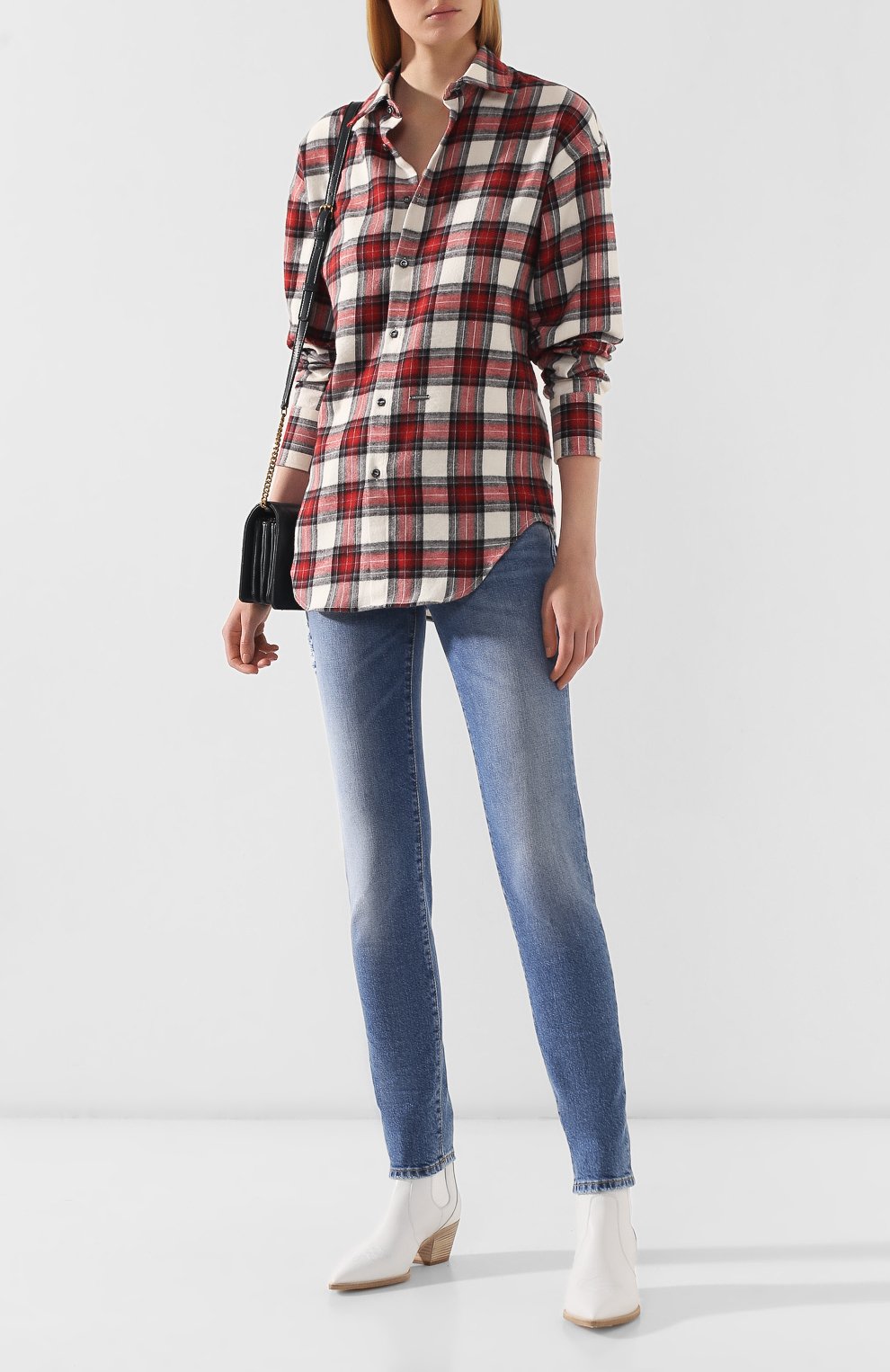 Хлопковая рубашка DSQUARED2 красного цвета по цене 29950 руб., арт. S75DL0631/S52012, фото 2 Хлопковая рубашка DSQUARED2, арт. S75DL0631/S52012, фото 2