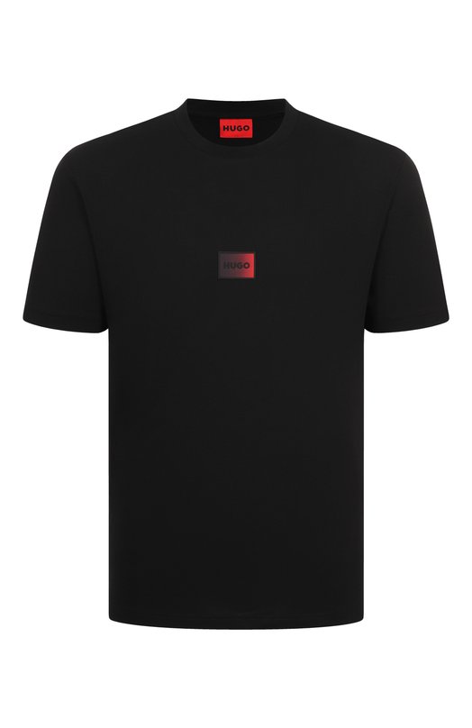 Хлопковая футболка HUGO 50553124 Чёрный 50553124