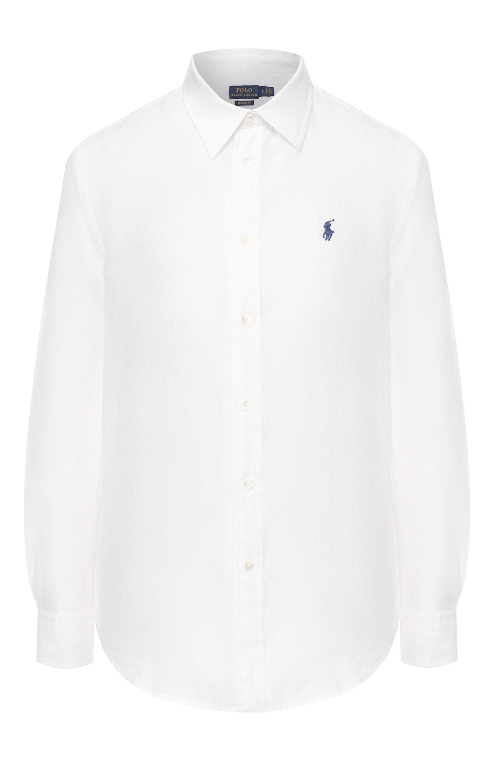 Льняная рубашка POLO RALPH LAUREN белого цвета по цене 11500 руб., арт. 211732641, фото 1 Льняная рубашка POLO RALPH LAUREN, арт. 211732641, фото 1