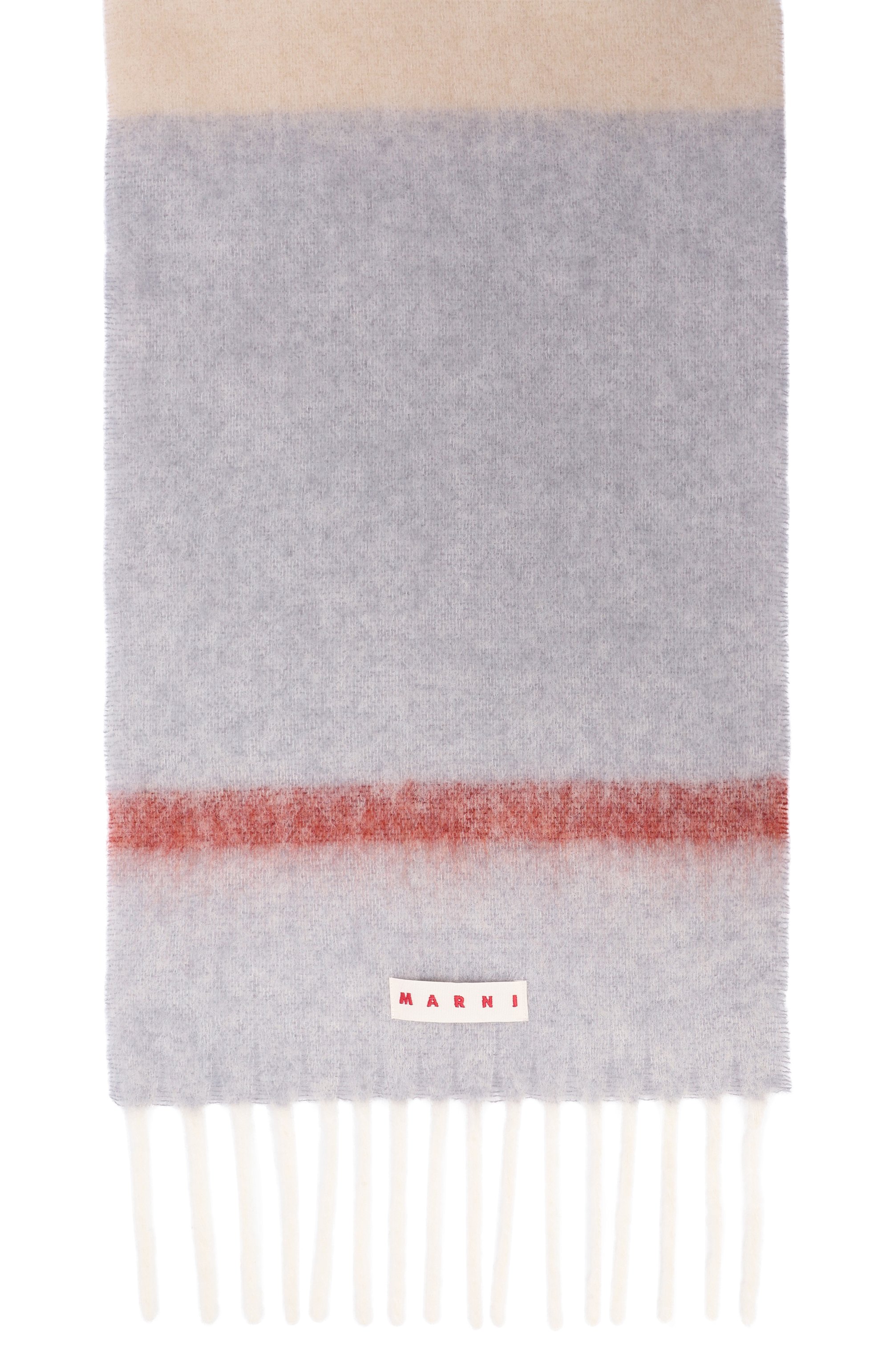 Шерстяной шарф MARNI бежевого цвета по цене 49950 руб., арт. SCMC0139Y0/UAW053, фото 4 Шерстяной шарф MARNI, арт. SCMC0139Y0/UAW053, фото 4