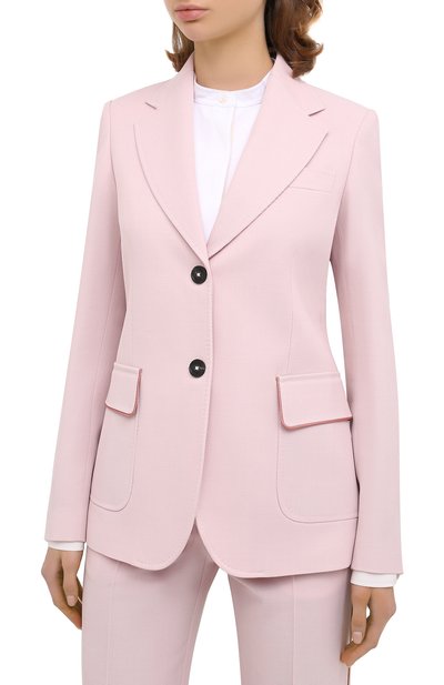 Шерстяной жакет GOLDEN GOOSE DELUXE BRAND светло-розового цвета по цене 87250 руб., арт. GWP00226.P000153, фото 3 Шерстяной жакет GOLDEN GOOSE DELUXE BRAND, арт. GWP00226.P000153, фото 3