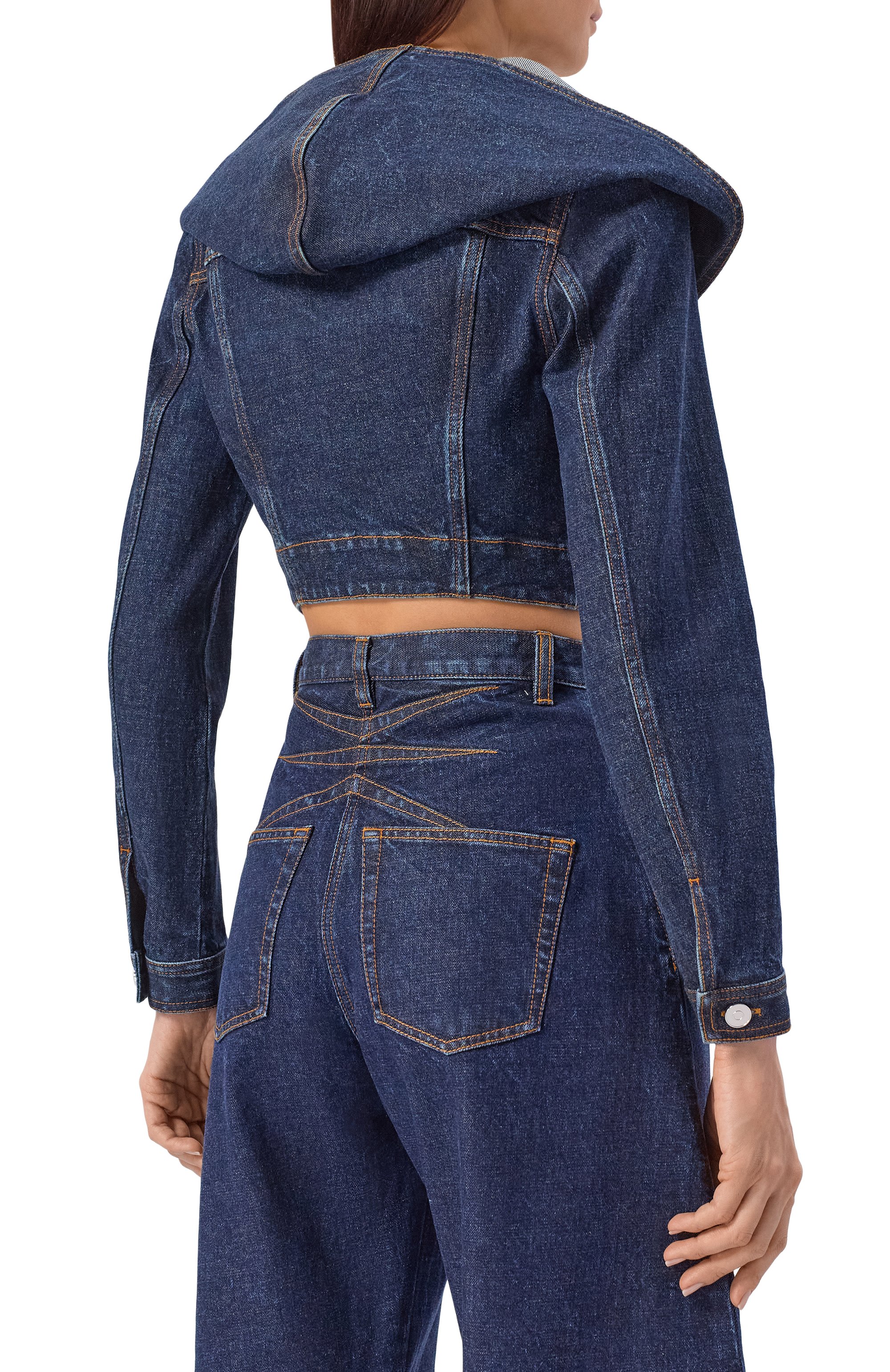 Джинсовая куртка ALAIA, арт. AA9V0306D014C, фото 4