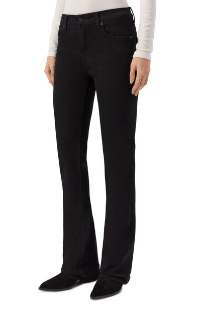 Джинсы bootcut 7 FOR ALL MANKIND черного цвета по цене 31900 руб., арт. 7U030U79-0N0, фото 3 Джинсы bootcut 7 FOR ALL MANKIND, арт. 7U030U79-0N0, фото 3