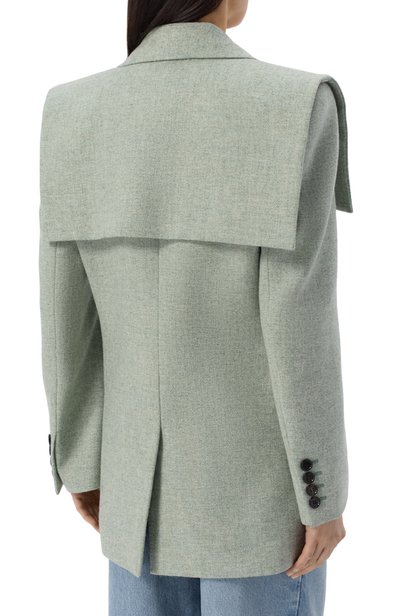 Шерстяной жакет CHLOÉ светло-зеленого цвета по цене 445000 руб., арт. CH26WVE35068, фото 4 Шерстяной жакет CHLOÉ, арт. CH26WVE35068, фото 4