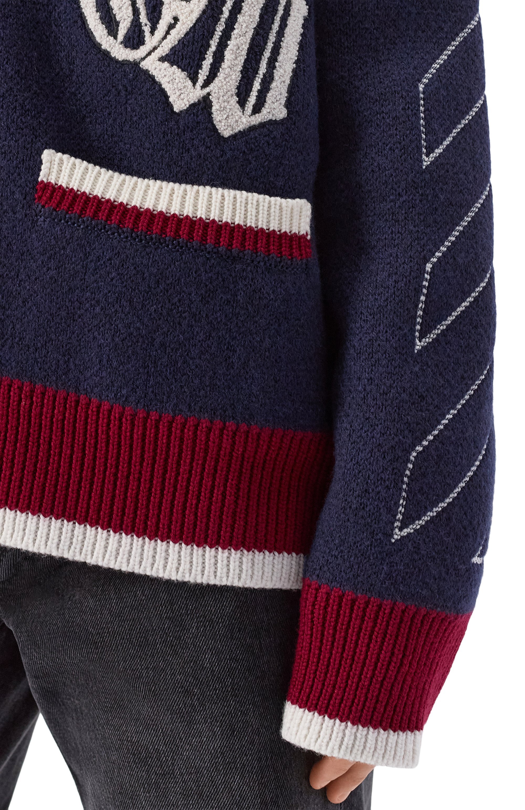 Шерстяной кардиган OFF-WHITE, арт. 0WHB04GF25KNI001, фото 5