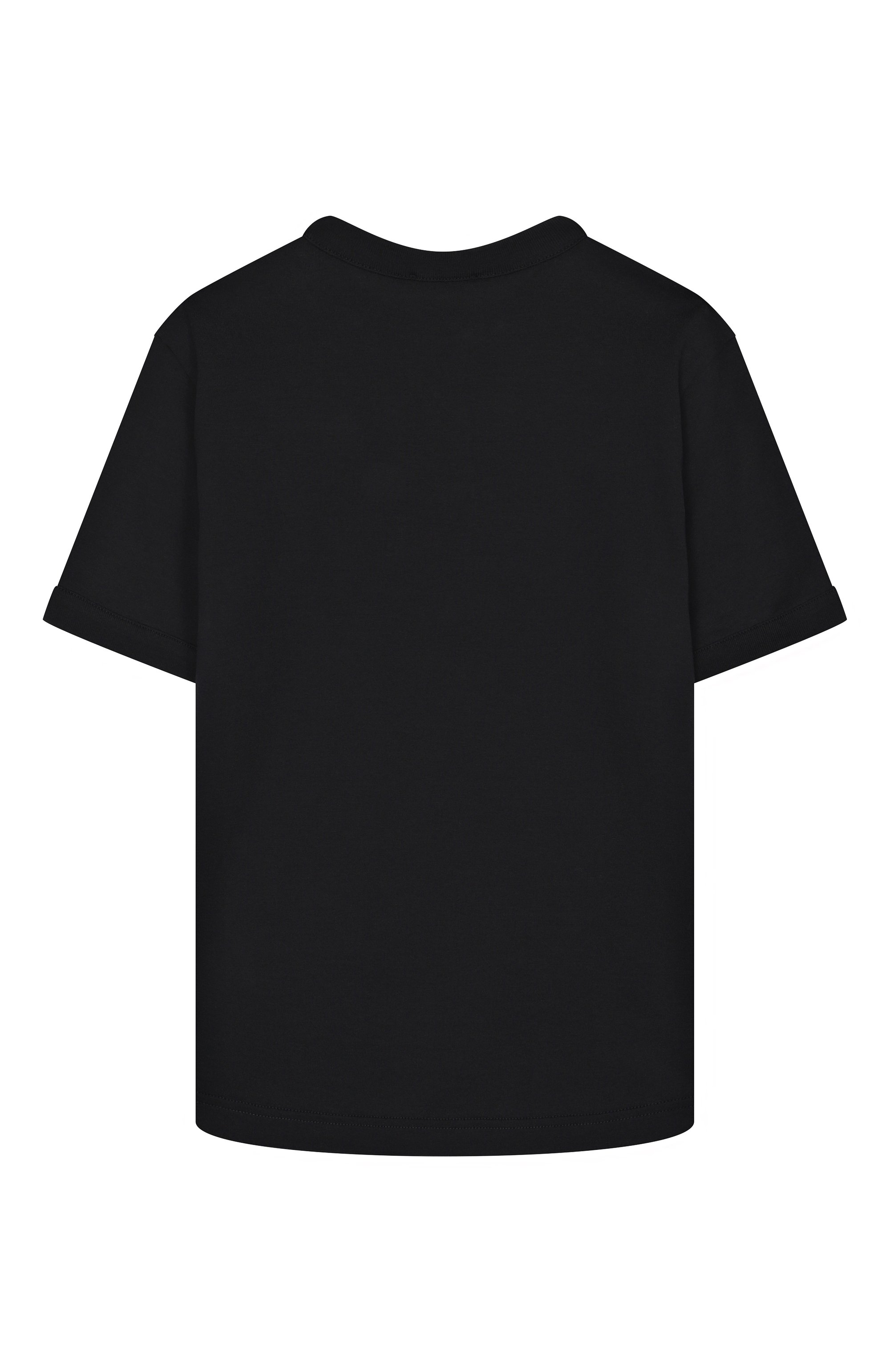 Хлопковая футболка DOLCE & GABBANA темно-синего цвета по цене 26000 руб., арт. L4JTJA/G7PEW/8-12+, фото 2 Хлопковая футболка DOLCE & GABBANA, арт. L4JTJA/G7PEW/8-12+, фото 2