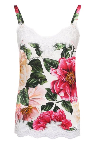 Топ из шелка и хлопка DOLCE & GABBANA, арт. 07A00T/FSA0G, фото 1