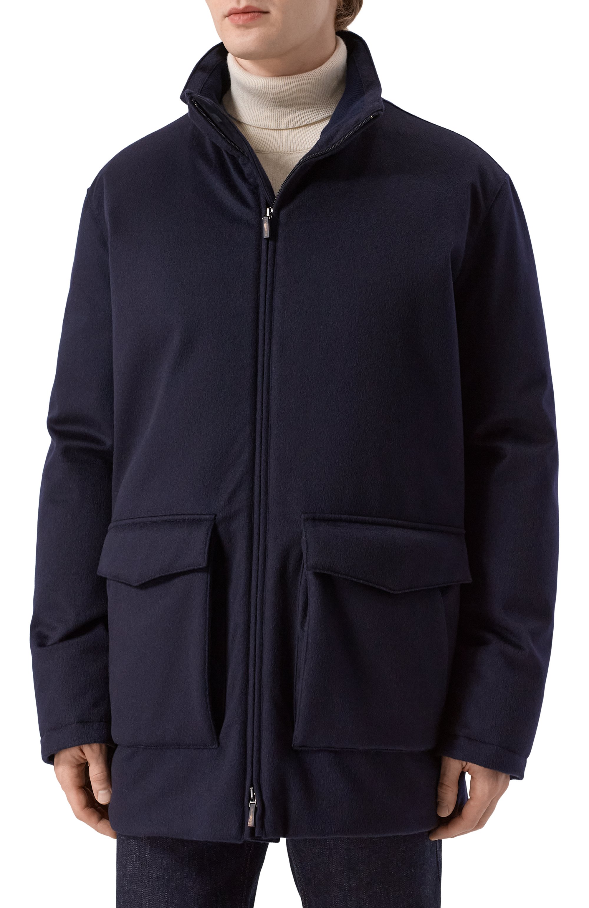 Кашемировая куртка с воротником из норки COLOMBO темно-синего цвета по цене 936500 руб., арт. GC00510/90775-U, фото 6 Кашемировая куртка с воротником из норки COLOMBO, арт. GC00510/90775-U, фото 6