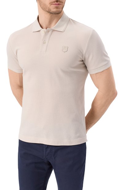 Хлопковое поло CORNELIANI кремового цвета по цене 31500 руб., арт. 25G570-2525045, фото 3 Хлопковое поло CORNELIANI, арт. 25G570-2525045, фото 3