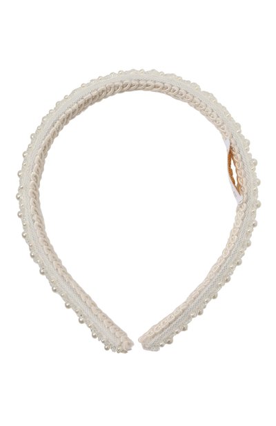 Ободок EIRENE белого цвета по цене 8425 руб., арт. FW2324H58, фото 2 Ободок EIRENE, арт. FW2324H58, фото 2