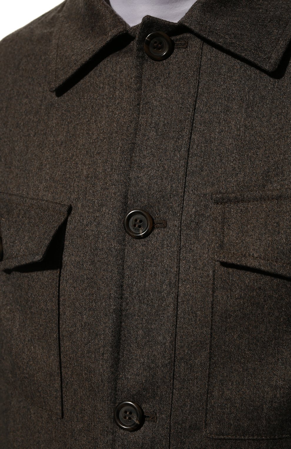 Шерстяная куртка CANALI серого цвета по цене 147500 руб., арт. 030347/SR01809, фото 5 Шерстяная куртка CANALI, арт. 030347/SR01809, фото 5