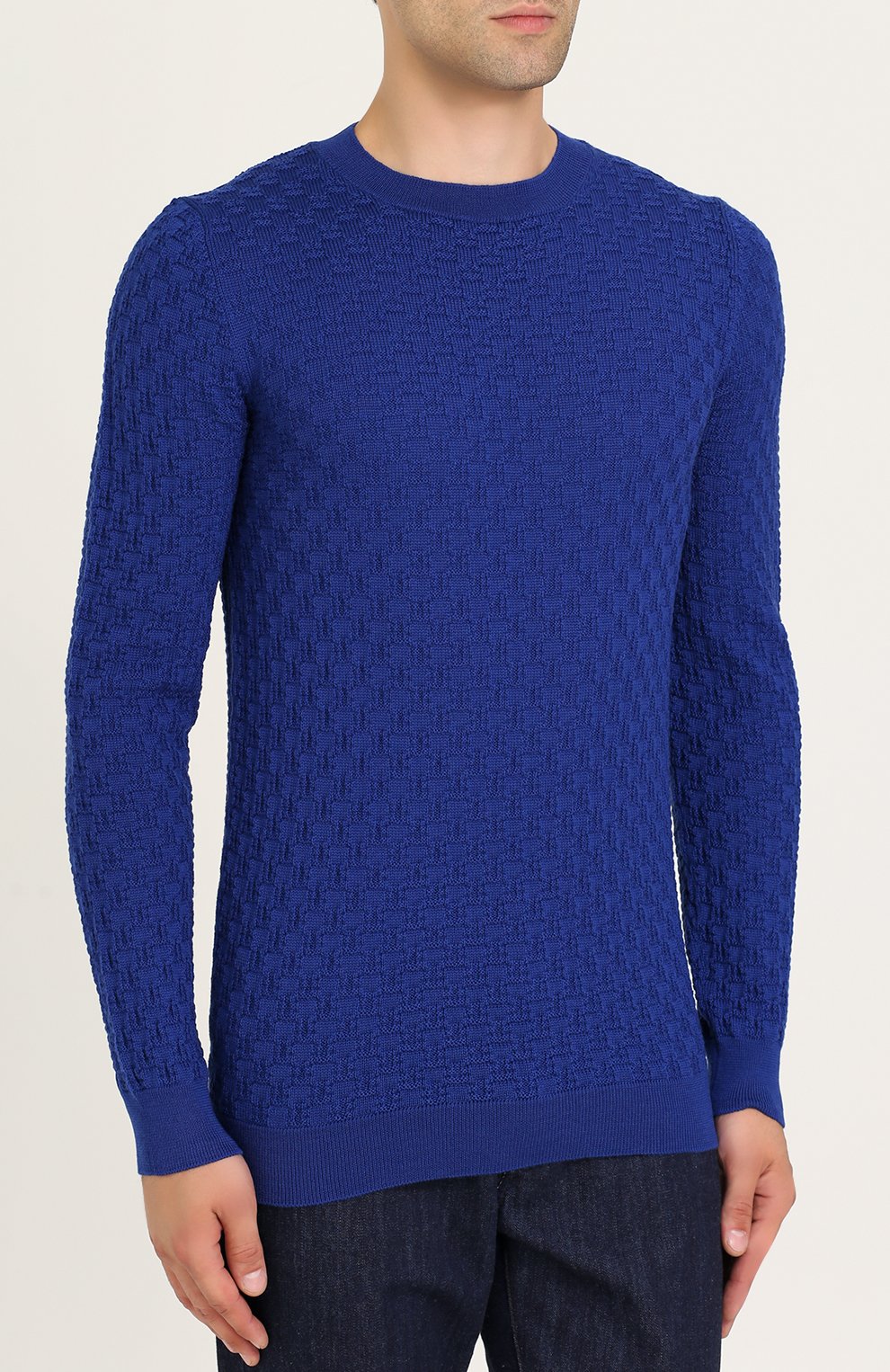 Шерстяной джемпер фактурной вязки FABRIZIO DEL CARLO, арт. CC2054, фото 3