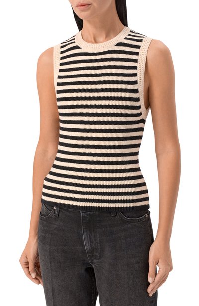 Хлопковый топ FRAME DENIM, арт. WE26KSW002/THE C0ASTAL STRIPE TANK, фото 3