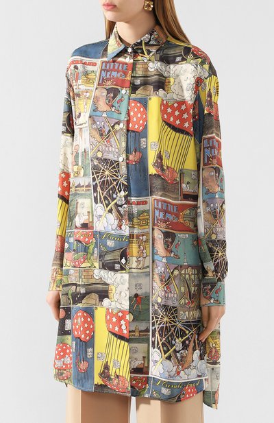 Рубашка LANVIN разноцветного цвета по цене 87550 руб., арт. RW-T0699I-4561-E20, фото 3 Рубашка LANVIN, арт. RW-T0699I-4561-E20, фото 3