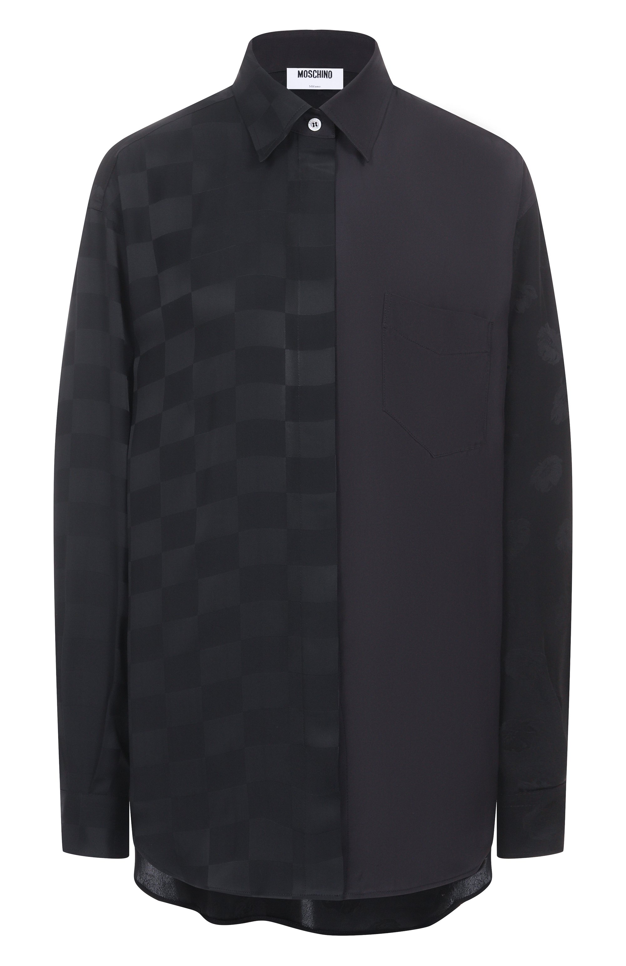 Рубашка из вискозы и шелка MOSCHINO, арт. A0235/5535, фото 1