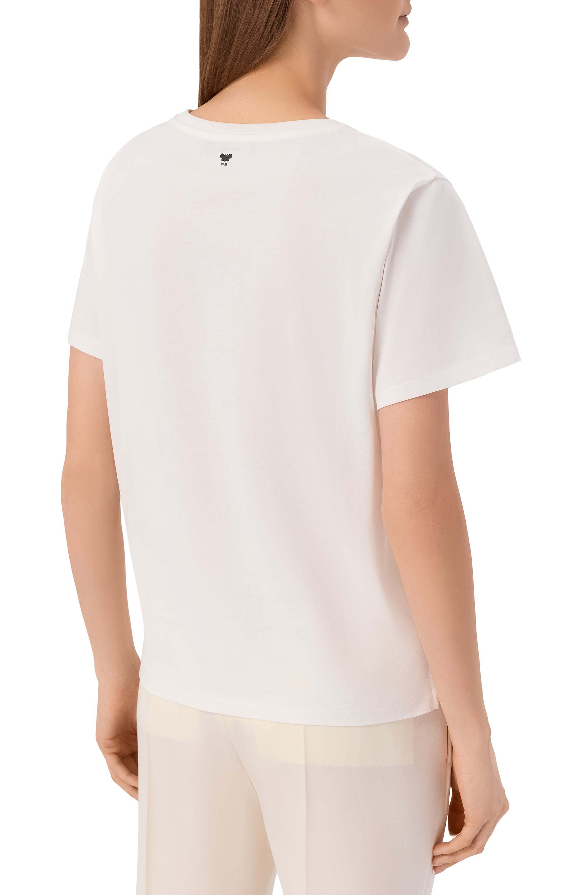 Хлопковая футболка WEEKEND MAX MARA, арт. WKDB0RA, фото 4