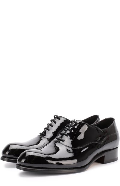 Классические оксфорды из лаковой кожи BRIONI, арт. QEDQ/04728, фото 1